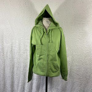 Ladies Lightweight Fleece Hood Enza New in Package  Kiwi Green